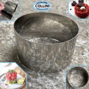 Made in Italy - Formina ad Anello per impiattare in acciaio- 8x5cm - cucina 