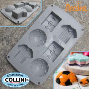 Decora - Stampo in silicone football - dolci e non solo