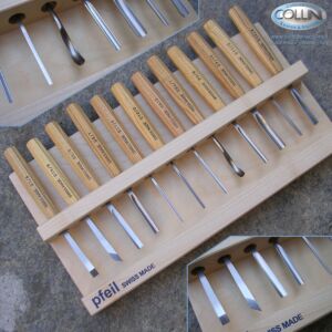 Pfeil - Sgorbie da legno professionali - Set 12 pezzi - D12 