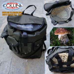 Maserin - Zaino per Funghi - Fungaiolo da 35L con cesto in vimini - Z800 