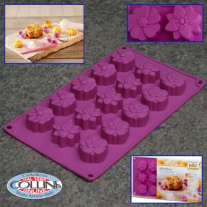 Birkmann - Stampo in silicone Millefleur - 15 pezzi 