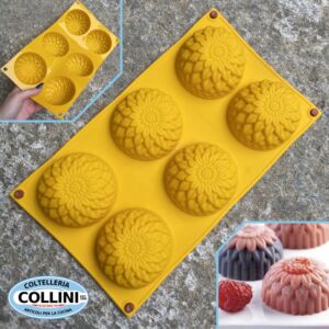 Silikomart - Stampo in silicone Fancy-Function - DALIA - 6 porzioni 