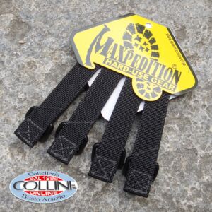 Maxpedition - 3" TacTie Straps 4x Pack - Black - 9903B 