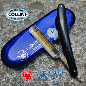 Dovo - Rasoio Inox 5/8 - En Vogue Micarta Nera - 105-5835 - rasoio a mano libera 