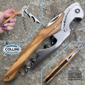 Due Cigni - Cavatappi doppia leva - manico ulivo