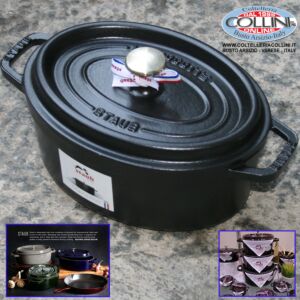 Staub - Cocotte ovale in ghisa smaltata con coperchio cm. 33 - induzione - Promo di primavera 