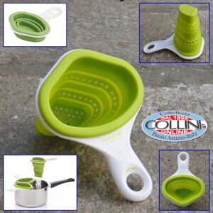 KitchenCraft - Cestello in silicone cuoci e misura pasta pieghevole 
