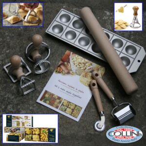 Made in Italy - Ravioli & Tortellini startet set -  In regalo libretto con istruzioni  degli attrezzi del set 