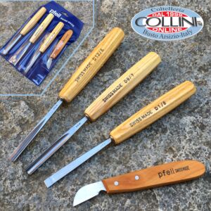 Pfeil - Sgorbie da legno professionali - Set base 4 pezzi - D4er 