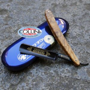 Dovo - Rasoio Carbonio 5/8 - Diamant Legno di Ulivo - 115-5861 - rasoio a mano libera 