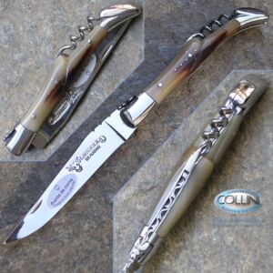 Laguiole En Aubrac - in corno con Apribottiglie L0312PCI - coltello collezione 