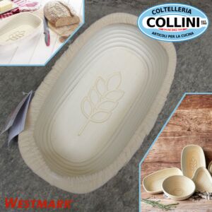 Westmark - Cestino per lievitazione ovale con fodera - SPIGA 