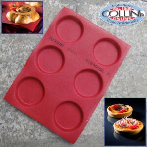 Pavoni - FORMASIL- Stampo microforato in silicone - 6 impronte rotonde 