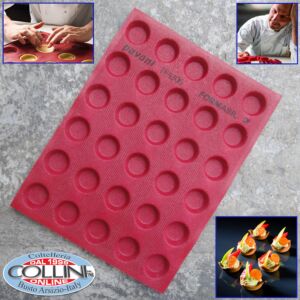 Pavoni - FORMASIL - Stampo microforato in silicone - 30 impronte rotonde 