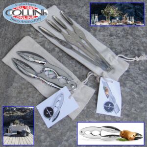 Sagaform - Set posate e pinza per crostacei 