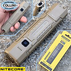Nitecore - EDC07 - Desert Tan - 1500 lumens e 132 metri - Torcia LED MCT con temperatura multipla di colore - Ricaricabile USB-C 