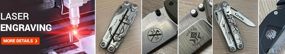 Esempi di Incisione Laser su Coltelli